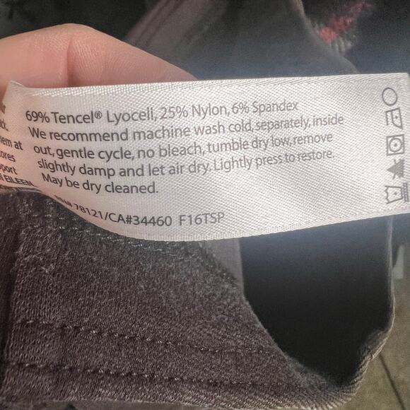 Eileen Fisher brown pull on Straight leg tencel lyocell blend pants Size Medium - Picture 7 of 8